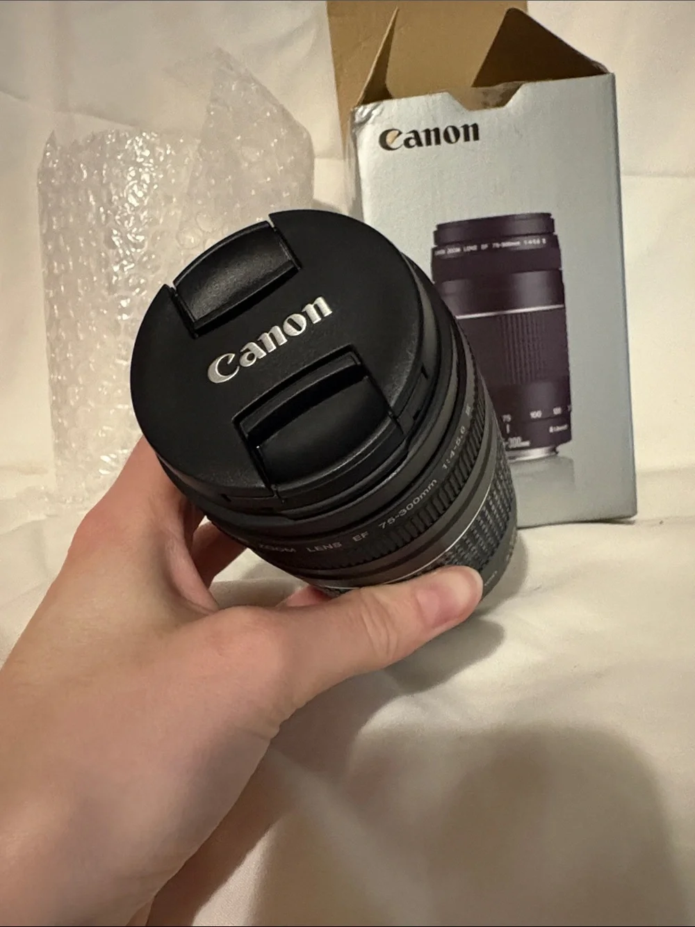 Canon Black Telephoto Zoom Lens Box - 75-300mm